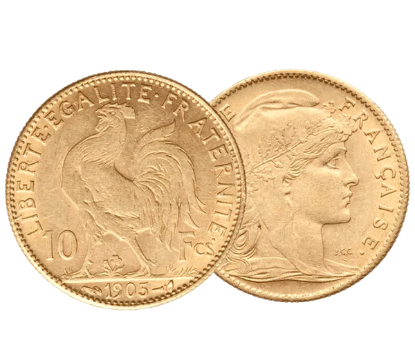 Pièce 10 Francs Coq en or