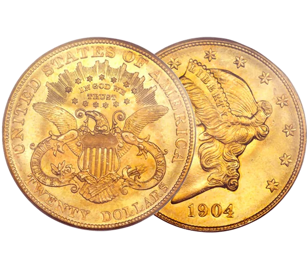 Pièce 20 Dollars US en or