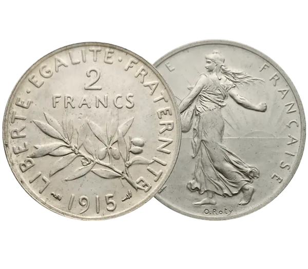 Pièce 2 Francs Semeuse en argent