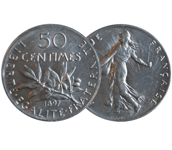 Pièce 50 Centimes Semeuse en argent